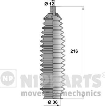 Nipparts N2841024 - Jeu de joints-soufflets, direction cwaw.fr