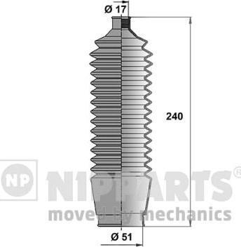 Nipparts N2855001 - Jeu de joints-soufflets, direction cwaw.fr