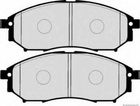 NISSAN D1060-5X00A - Kit de plaquettes de frein, frein à disque cwaw.fr