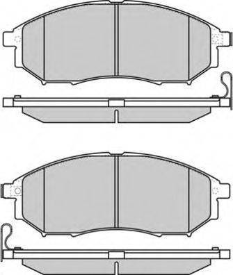 NISSAN D1060EG51A - Kit de plaquettes de frein, frein à disque cwaw.fr