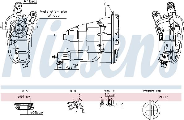 Nissens 996301 - Vase d'expansion, liquide de refroidissement cwaw.fr