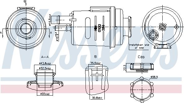 Nissens 996314 - Vase d'expansion, liquide de refroidissement cwaw.fr