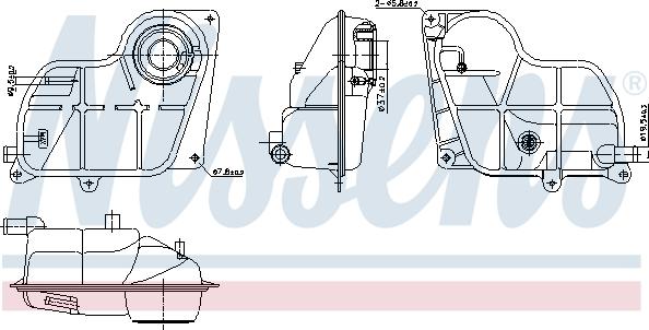 Nissens 996299 - Vase d'expansion, liquide de refroidissement cwaw.fr