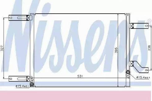 Nissens 94666 - Condensateur, climatisation cwaw.fr