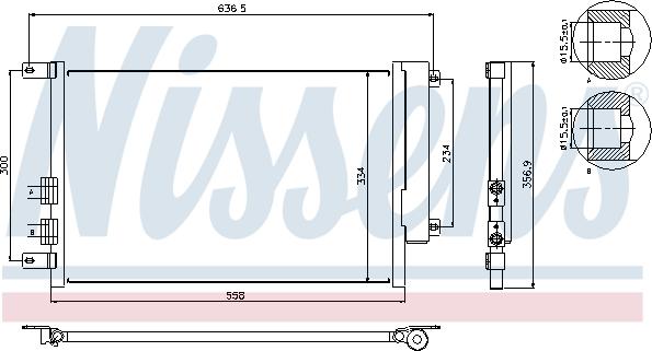 Nissens 94746 - Condensateur, climatisation cwaw.fr