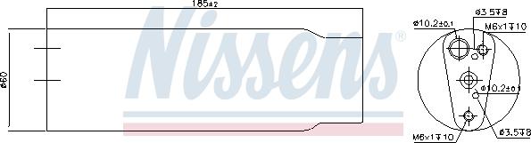 Nissens 95170 - Filtre déshydratant, climatisation cwaw.fr