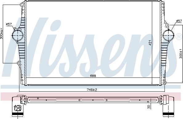 Nissens 969002 - Intercooler, échangeur cwaw.fr