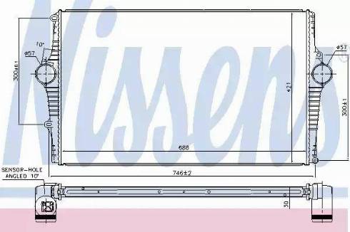 Nissens 96381 - Intercooler, échangeur cwaw.fr