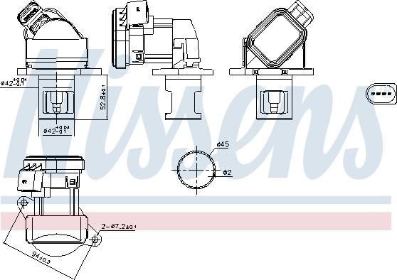 Nissens 98438 - Vanne EGR cwaw.fr