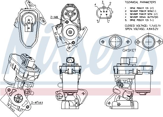 Nissens 98151 - Vanne EGR cwaw.fr