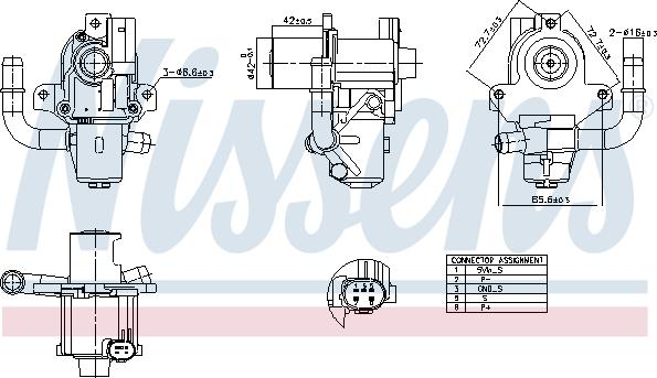 Nissens 98264 - Vanne EGR cwaw.fr