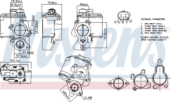 Nissens 98261 - Vanne EGR cwaw.fr