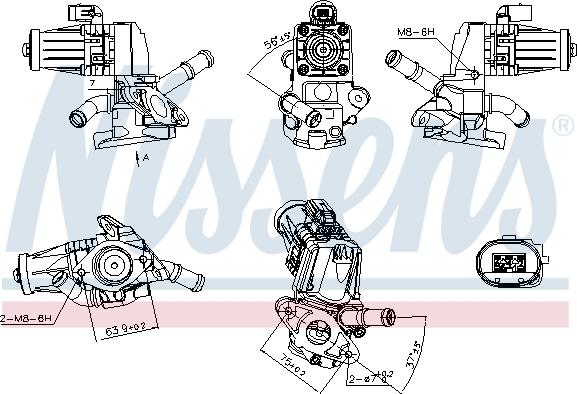 Nissens 98238 - Vanne EGR cwaw.fr