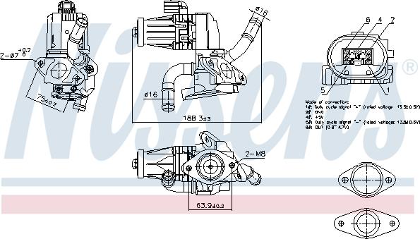 Nissens 98232 - Vanne EGR cwaw.fr