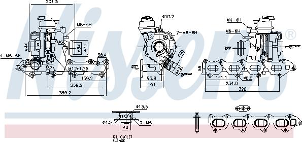 Nissens 93460 - Turbocompresseur, suralimentation cwaw.fr