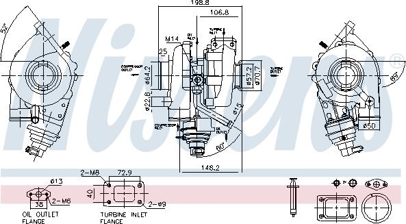 Nissens 93467 - Turbocompresseur, suralimentation cwaw.fr