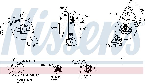 Nissens 93483 - Turbocompresseur, suralimentation cwaw.fr