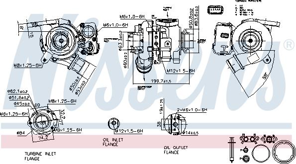 Nissens 93432 - Turbocompresseur, suralimentation cwaw.fr