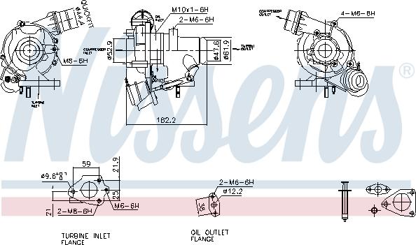 Nissens 93426 - Turbocompresseur, suralimentation cwaw.fr