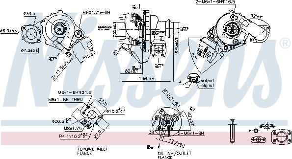 Nissens 93421 - Turbocompresseur, suralimentation cwaw.fr