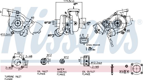 Nissens 93428 - Turbocompresseur, suralimentation cwaw.fr