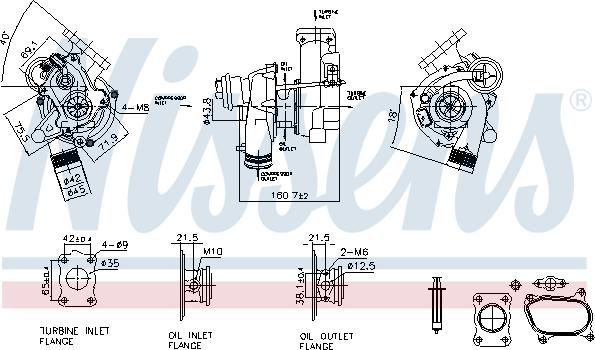 Nissens 93475 - Turbocompresseur, suralimentation cwaw.fr