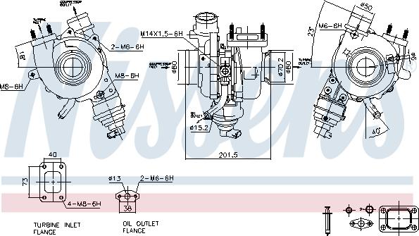 Nissens 93476 - Turbocompresseur, suralimentation cwaw.fr