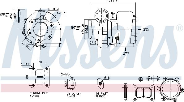 Nissens 93597 - Turbocompresseur, suralimentation cwaw.fr