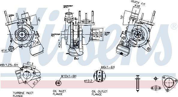 Nissens 93551 - Turbocompresseur, suralimentation cwaw.fr