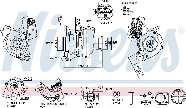 Nissens 93564 - Turbocompresseur, suralimentation cwaw.fr