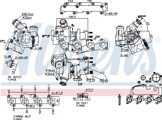 Nissens 93500 - Turbocompresseur, suralimentation cwaw.fr