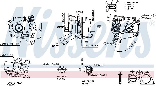 Nissens 93501 - Turbocompresseur, suralimentation cwaw.fr