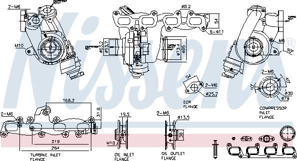 Nissens 93515 - Turbocompresseur, suralimentation cwaw.fr