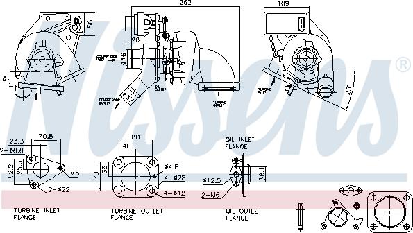 Nissens 93517 - Turbocompresseur, suralimentation cwaw.fr