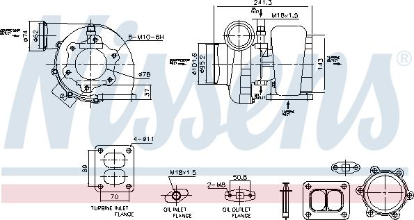 Nissens 93583 - Turbocompresseur, suralimentation cwaw.fr