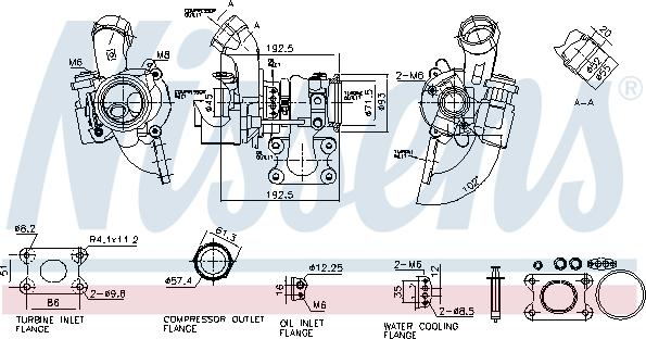 Nissens 93587 - Turbocompresseur, suralimentation cwaw.fr