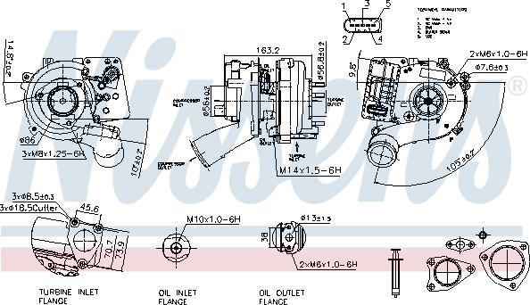 Nissens 93534 - Turbocompresseur, suralimentation cwaw.fr