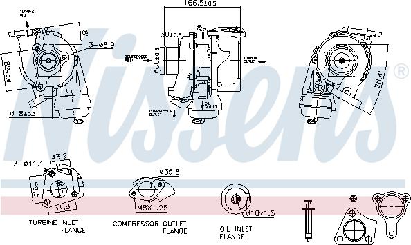 Nissens 93525 - Turbocompresseur, suralimentation cwaw.fr