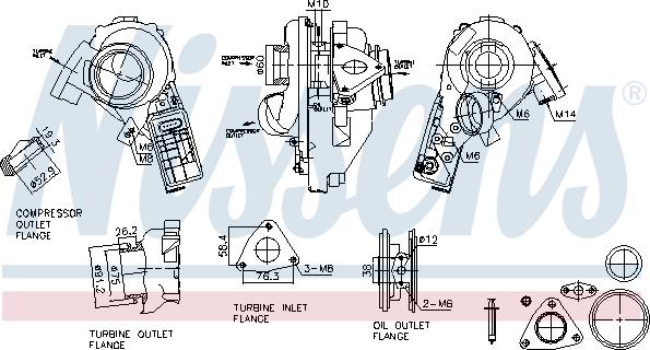 Nissens 93520 - Turbocompresseur, suralimentation cwaw.fr