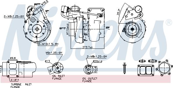 Nissens 93695 - Turbocompresseur, suralimentation cwaw.fr