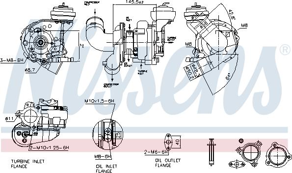 Nissens 93606 - Turbocompresseur, suralimentation cwaw.fr