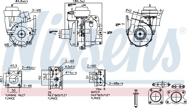 Nissens 93615 - Turbocompresseur, suralimentation cwaw.fr