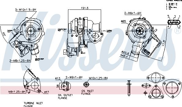 Nissens 93610 - Turbocompresseur, suralimentation cwaw.fr