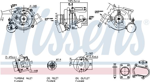 Nissens 93611 - Turbocompresseur, suralimentation cwaw.fr