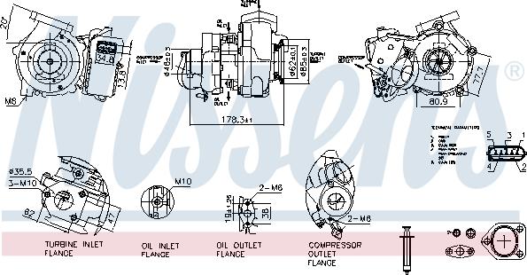 Nissens 93635 - Turbocompresseur, suralimentation cwaw.fr