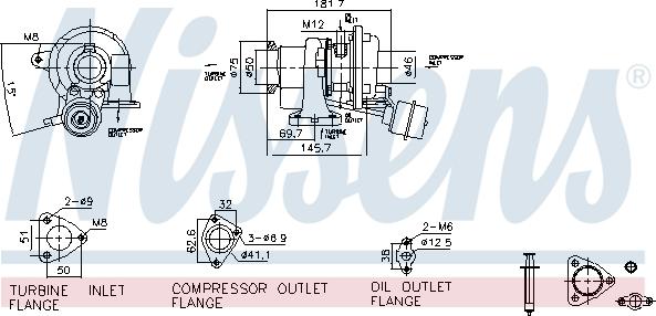 Nissens 93626 - Turbocompresseur, suralimentation cwaw.fr