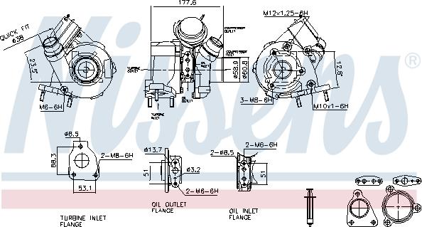 Nissens 93627 - Turbocompresseur, suralimentation cwaw.fr