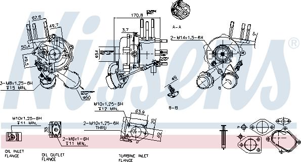 Nissens 93042 - Turbocompresseur, suralimentation cwaw.fr