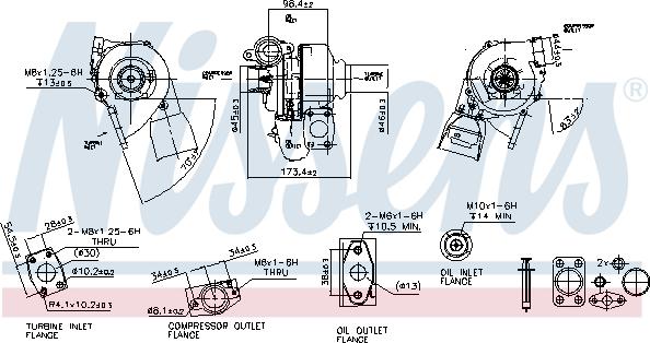 Nissens 93037 - Turbocompresseur, suralimentation cwaw.fr