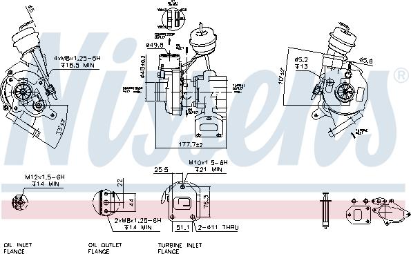 Nissens 93026 - Turbocompresseur, suralimentation cwaw.fr